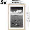 Americanflat 11x17 Picture Frame with Polished Plexiglass - Set of 5 - Use as 9x15 Frame with Mat or 11x17 Frame Without Mat - Natural Oak - 3 of 4