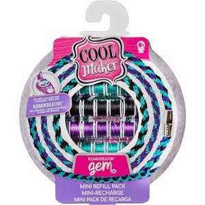 Cool Maker KumiKreator Gem Mini Fashion Pack Refill, 32 Spools, Make 4 Bracelets, DIY Friendship Bracelet Kit for Kids Ages 8 and Up - 1 of 3