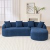 Hrinhom 98.8"W L-Shape Sectional Sofa,Modern Compression Sponge Couch,No Assembly - 4 of 4
