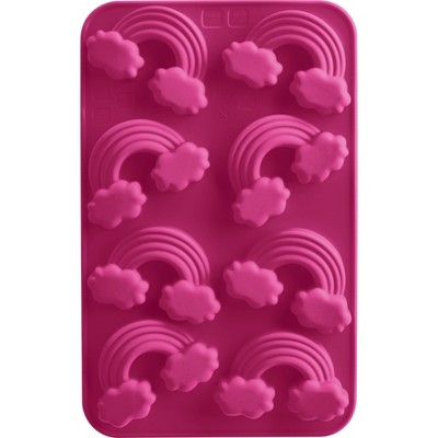 Trudeau 2pk Rainbow Chocolate Molds Fuchsia