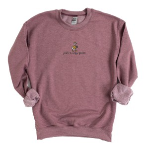 Simply Sage Market Embroidered Just A Cozy Goose Sweatshirt - 1 of 4