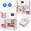 Infans 2-in-1 Kids Kitchen & Market w/ Realistic Light & Sound 82 Accessories Included - 2 of 4