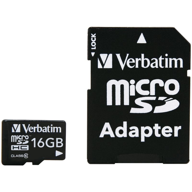 Verbatim® Classs 10 microSDHC™ Card with Adapter, 1 of 6