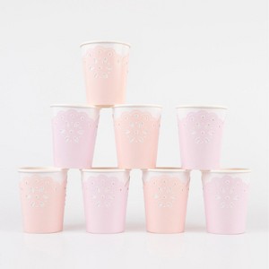 Meri Meri Broderie Anglaise Lace Multi Cups (Pack of 8) - 1 of 4