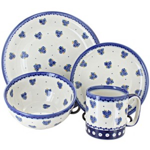 Blue Rose Polish Pottery 1000 Galia 4 Piece Dinnerware - 1 of 1