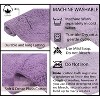 Waterford Collection Tufted Bath Rug, Extra Soft and Absorbent, Non-Slip Bath Mats, Machine Washable bath rugs for Bathroom, 3 Piece Set, Purple - 4 of 4