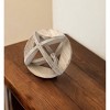 HomeRoots 7" Brown Metal Tabletop Sculpture - 2 of 4