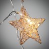 Sullivans 6 ft. Champagne Lighted Star Garland  Gold Christmas Garland - 2 of 4