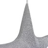 Northlight Tinsel Foldable Glitter Christmas Star Outdoor Decoration - 30" - Silver - 4 of 4