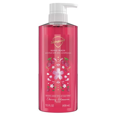 Safeguard Hand Wash Cherry Blossom Scent, 15.5oz