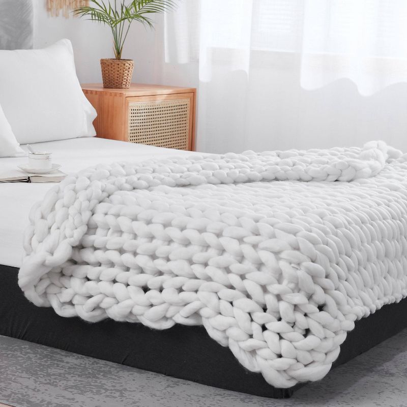 50"x60" Chunky Knit Throw Blanket - Dreamnest, 4 of 6