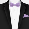 Jacob Alexander Men's Solid Color Pre-Tied Adjustable Banded Bow Tie - 2 of 4