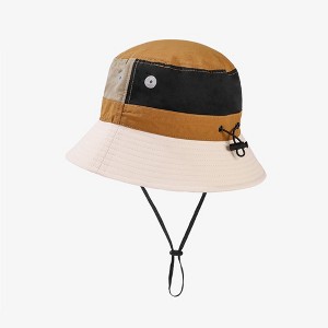 Anna-Kaci Outdoor Patchwork Bucket Hat Adjustable Chin Strap Breathable Wide Brim for Hiking Camping Travel - 1 of 4