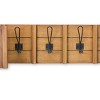 Wooden Toboggan Wall Shelf – 8" Tall Holiday Storage with Hooks by Melrose - 2 of 3
