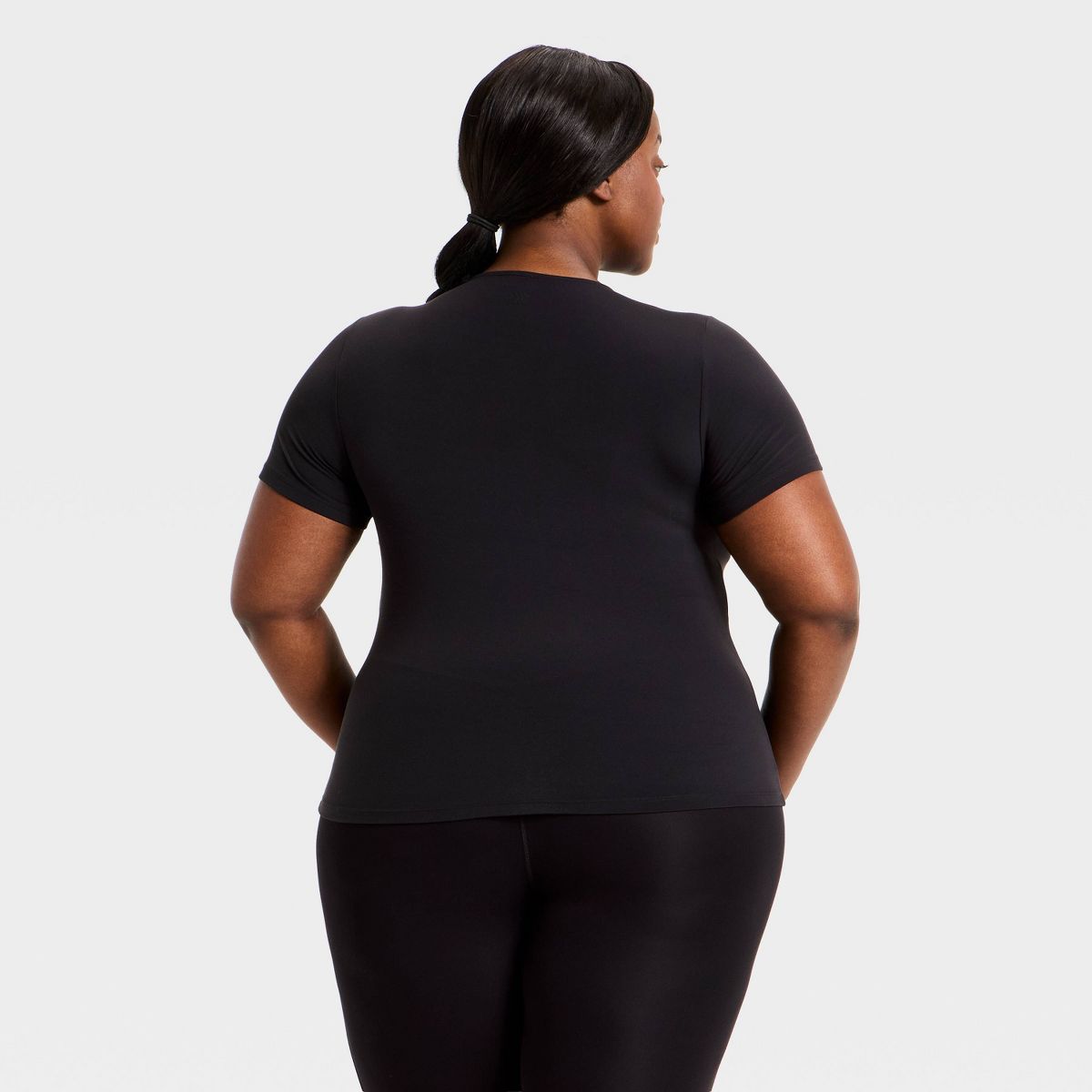 Women's Everyday Soft Cropped Short Sleeve T-Shirt - All In Motion™ - thumbnail 9