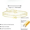 Dainty Initial Heart Gold Bracelets for Women Trendy, 14K Real Gold Letter Charm Bracelet Jewelry - 3 of 4