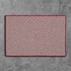 Colonial Mills Outdoor Houndstooth Tweed Braided Rug, Sangria 5'x7', Rectangle Shape - 3 of 3
