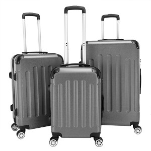 KTMBDW Luggage Set of 3 Hardside Suitcase Sets with TSA Lock, 4 Spinner Wheels for Carry On Check-in Business Trip - 1 of 4