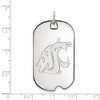 Black Bow Jewelry 10k White Gold Washington State Cougars NCAA Large Pendant - 2 of 3