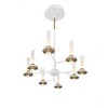 Eurofase Lighting Torcia 16 - Light Chandelier in  White/Brass - 4 of 4