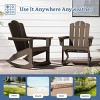 Hyleory HDPE Classic Rocking Adirondack Chair - 4 of 4