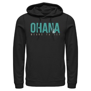 Men's Lilo & Stitch Bold Ohana means Family Pull Over Hoodie - 1 of 4