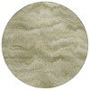 HomeRoots 8' Sage And Ivory Round Abstract Washable Indoor Outdoor Area Rug - 4 of 4