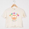 Simply Sage Market S.W.Smiley Beach Bum Smiley Face Boxy Crop Top - 3 of 4