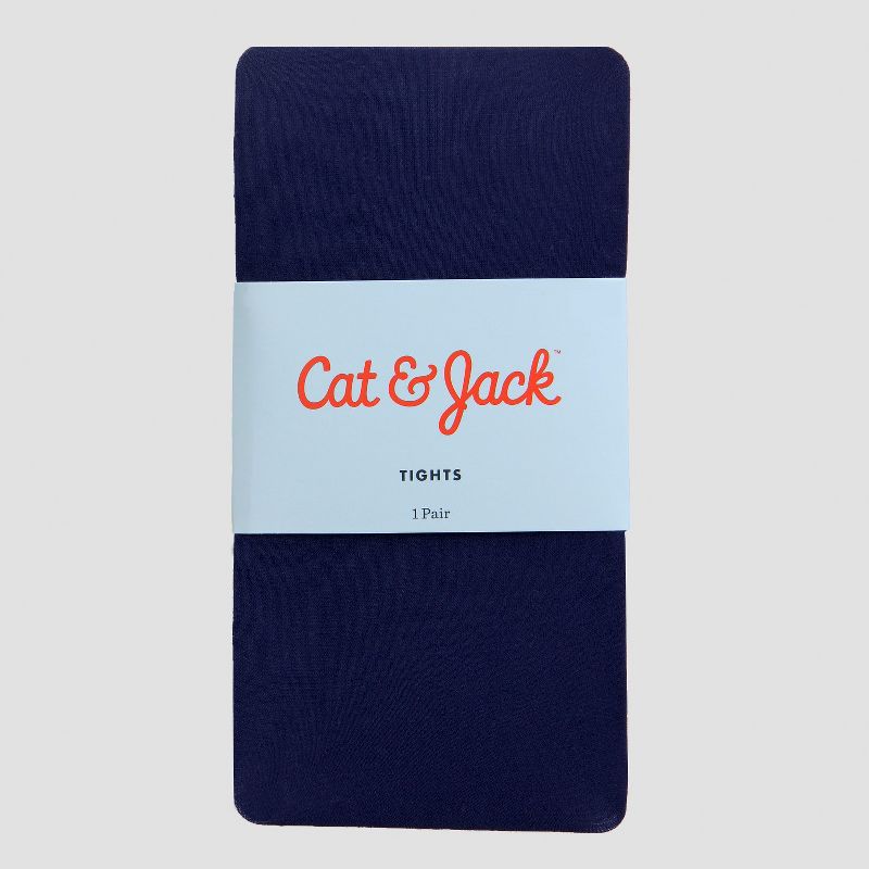 Girls' Nylon Footed Tights - Cat & Jack™, 2 of 3
