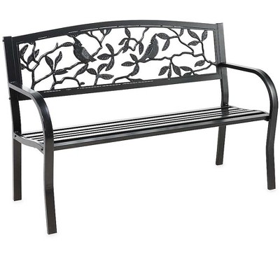 Cardinals Metal Garden Bench