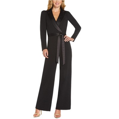 Adrianna Papell Womens Solid Jumpsuit