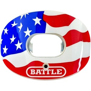 Battle Sports Chrome American Flag 2.0 Oxygen Lip Protector Mouthguard - 1 of 1