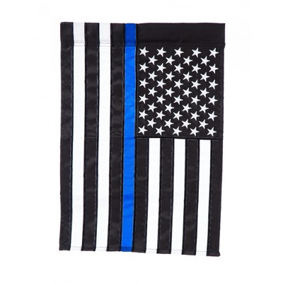 Evergreen Flag  Thin Blue Line  Garden Applique Flag