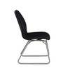 Chintaly Imports,Curved Back Side Chair Sled Base - Set Of 2, Black - 2 of 4