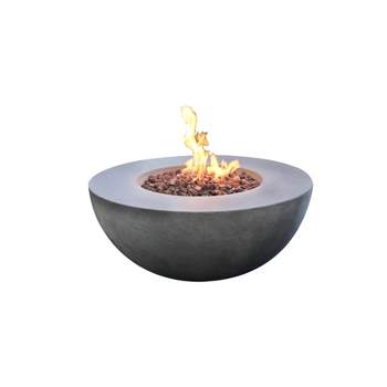 Roca 34" Outdoor Fire Pit Propane Table Backyard Patio Heater - Elementi