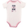 Hudson Baby Infant Girl Cotton Bodysuits 5pk, One Of A Kind - 4 of 4