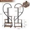 6-Tier Plant Stand, Indoor Plant Stand, with Detachable Wheels, Drawers, LED Grow Light, for Home Patio Lawn Garden Balcony - 4 of 4