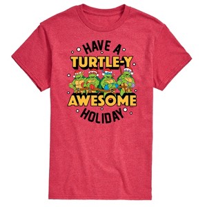 Men's - Teenage Mutant Ninja Turtles - Turtley Awesome Group Short Sleeve Graphic T-Shirt - 1 of 4