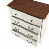 NicBex 7-Drawer Dresser with Roman Column Handles, Farmhouse Bedroom Storage Cabinet, Vintage Storage Dresser for Bedroom, Spacious Top for TV Stands - 4 of 4