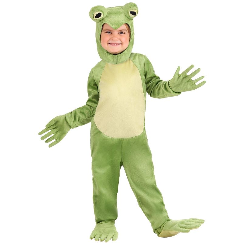 HalloweenCostumes.com Toddler Deluxe Frog Costume, 1 of 6