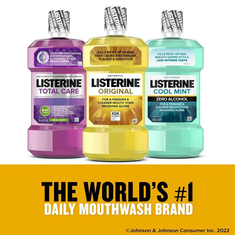 Listerine Antiseptic Oral Care Mouthwash, Original, 1.5L, 5 of 11