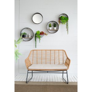 YUHAO Set of 3 Wall Planter for Indoor Outdoor Home Garden Decor, L:10"x10"x16.5" M:8.5"x8.5"x15.5" S:7"x7"x13.5" - 1 of 4