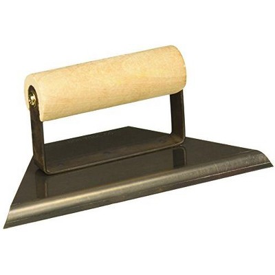 Bon Tool 12-830 Tapered Edger - 8-inch To 3-inch - 1/4-inch Radius 3/8-inch Lip Wood Handle