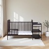 FURNIinspire Cribs Convertible Crib Baby Crib Baby Bed, Toddler Crib Changer Combo, 3 In 1 Crib Nursery Cribs For Bedroom, Black, 70.5"*30.5"*41.75" - 4 of 4