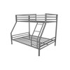 Twin Over Full Maxwell Kids' Metal Bunk Bed Gray - Novogratz: Loft Bed, Metal Frame, Unupholstered, 5+ Years - 2 of 4