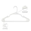 50pk Plastic Hangers Space Saving Non Slip Clothes Hangers - Lux Decor Collection - 4 of 4