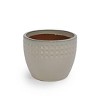 Wooakway 15" Dia Outdoor Indoor Ceramic Planter Pot Decorative Planter with Drainage Hole Patio Flower Pot - 3 of 4