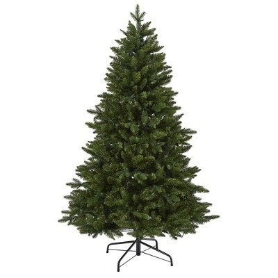 5-Foot New Hampshire Fir Artificial Christmas Tree with LED Lights