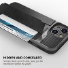 Vena vCommute For Apple iPhone 13 mini Case Wallet, Case with Stand Leather Card Holder [Military Grade Drop Protection], Black - 4 of 4