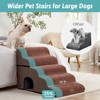 Wide Dog Stairs with Tunnel / 5-Step Foam Pet Ramp - 3 of 4